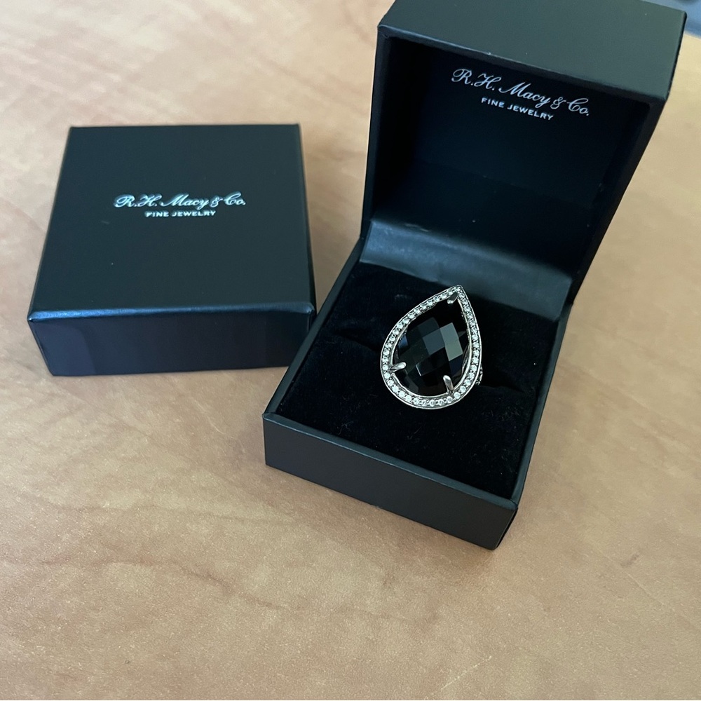 Macy’s Fine Jewelry - Black Onyx 925 Sterling Silver Ring